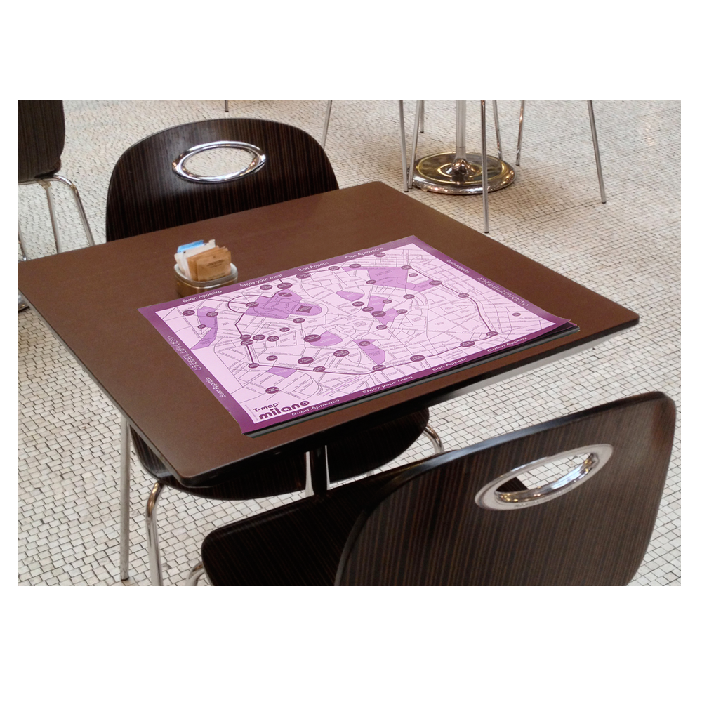 Milan Breakfast Placemat - 50-sheet paper pad 