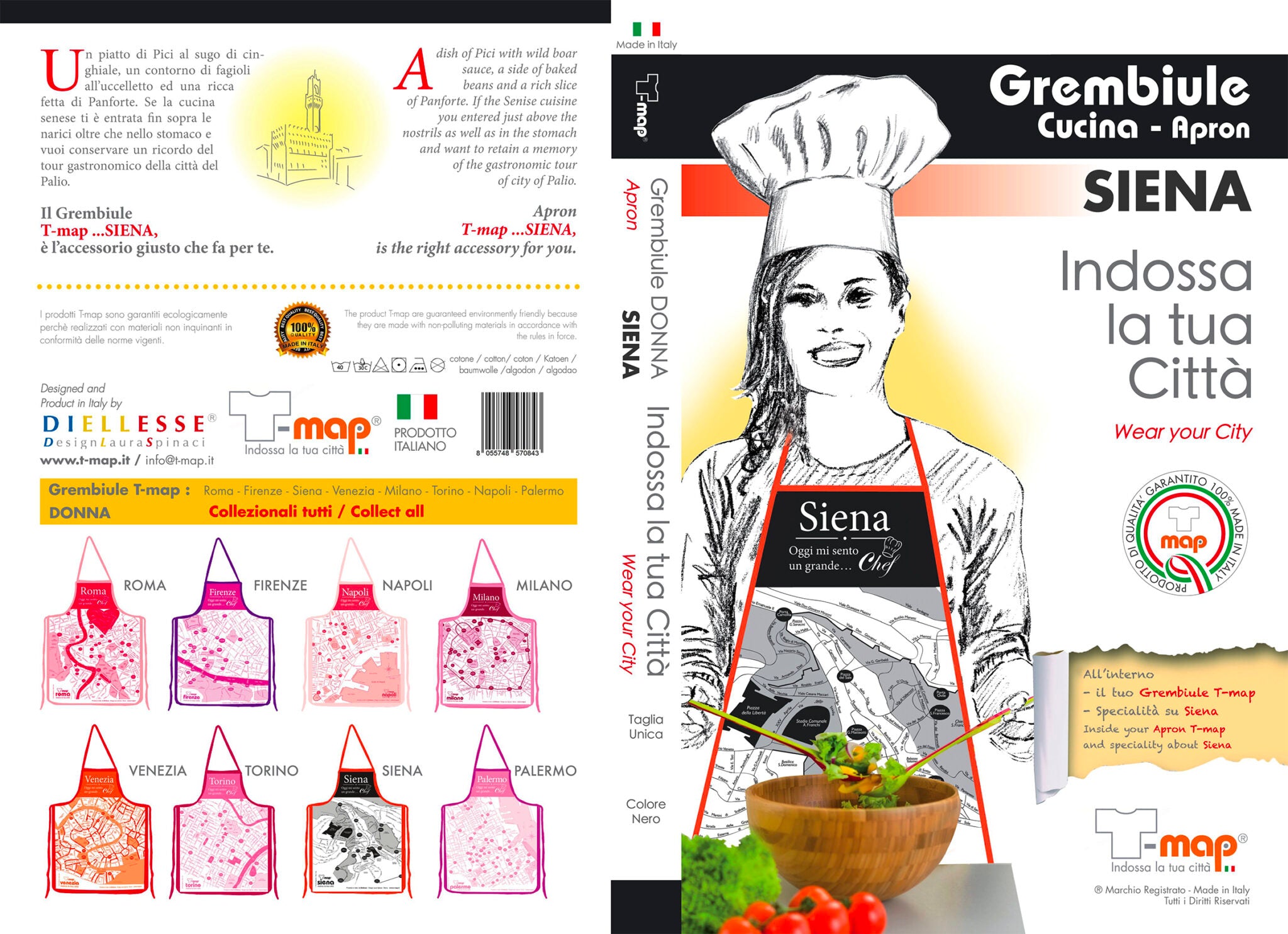 Siena Women's Kitchen Apron