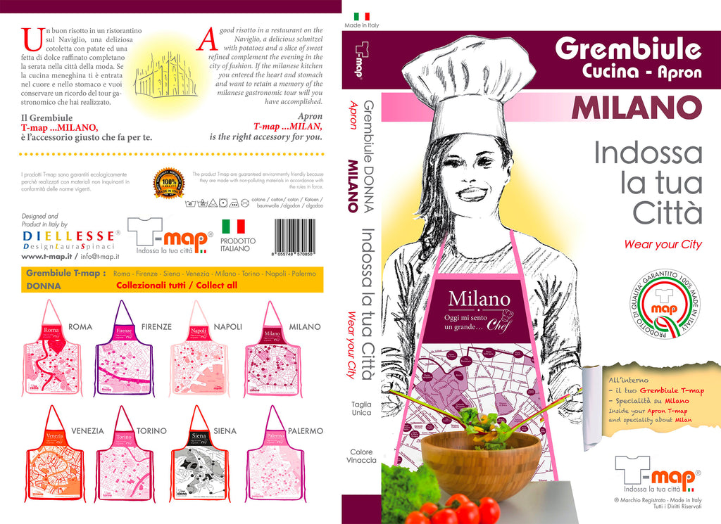 Grembiule cucina Milano Donna
