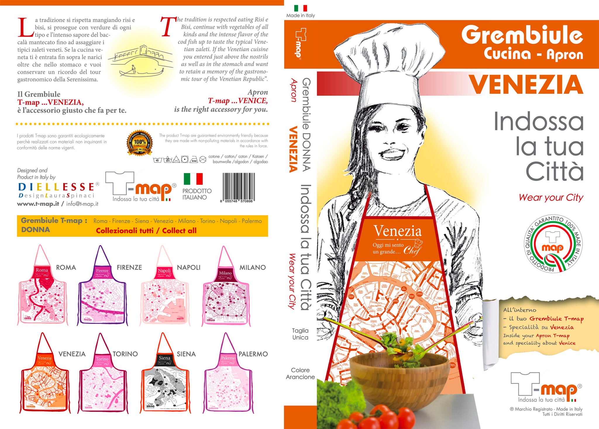 Venice Kitchen Apron for Women