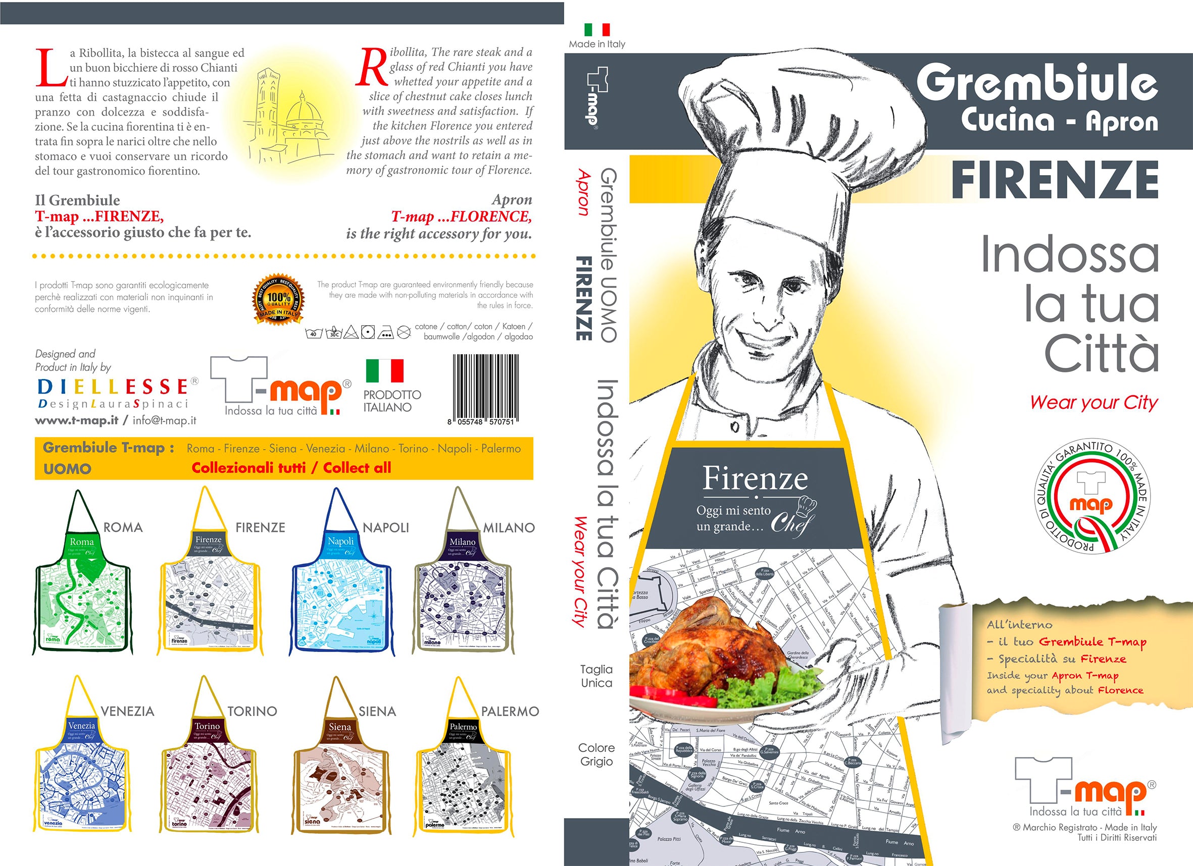 Florence Men's Kitchen Aprons