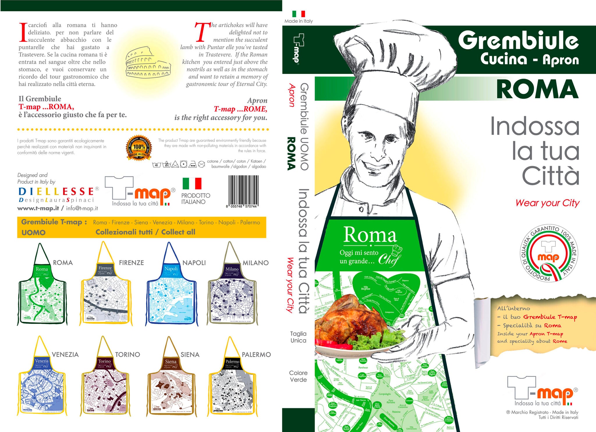 Rome Men's Kitchen Apron