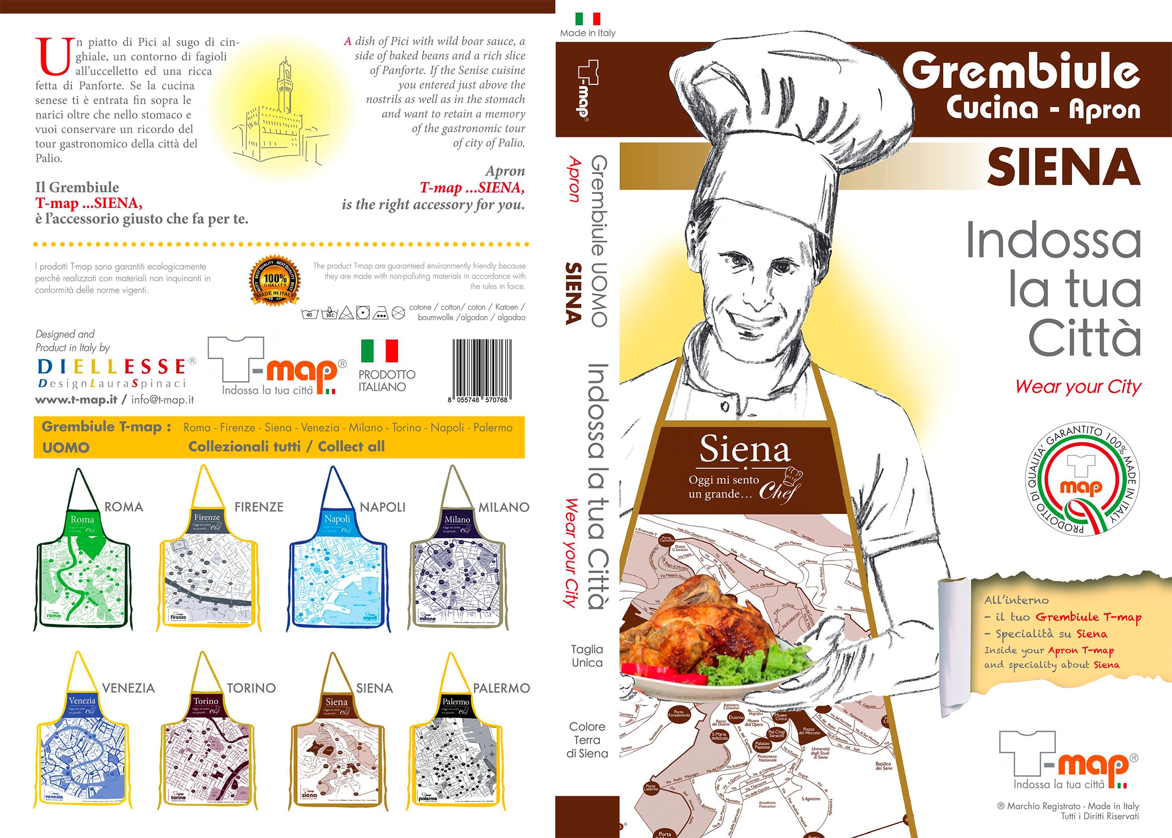 Siena Men's Kitchen Apron
