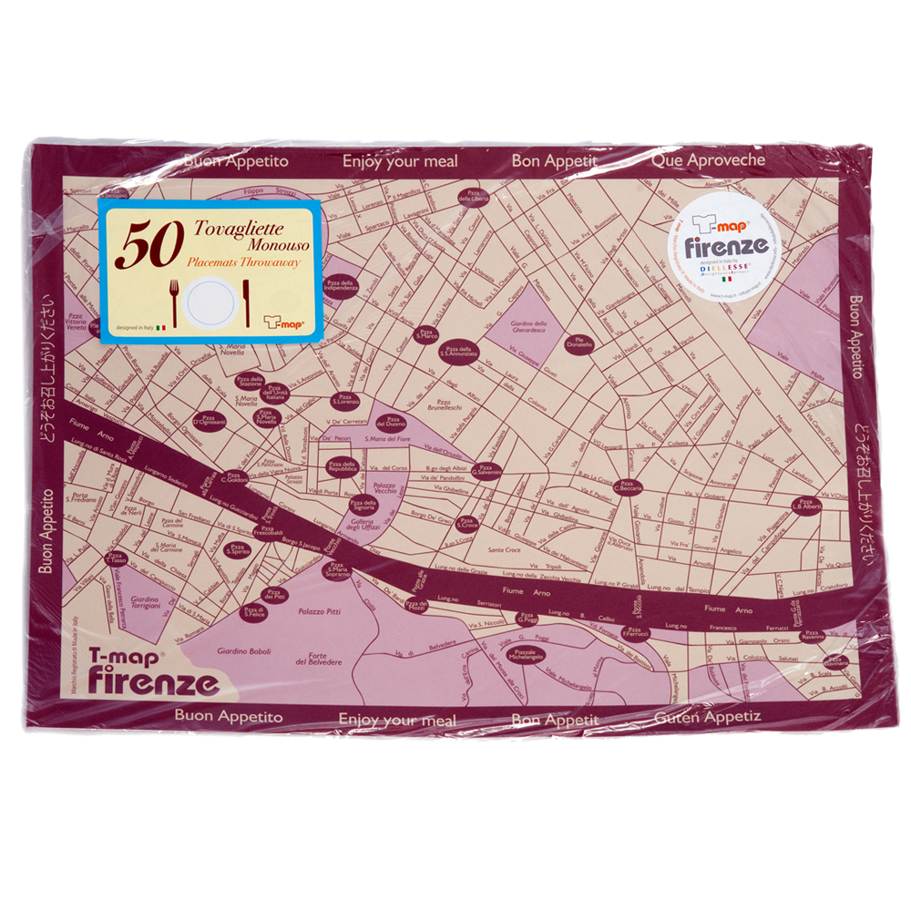 Florence Breakfast Placemat - 50-sheet paper pad