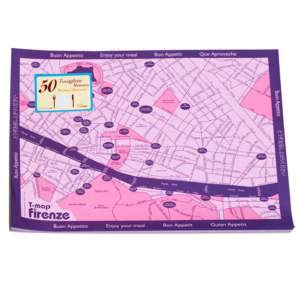 Florence Breakfast Placemat - 50-sheet paper pad