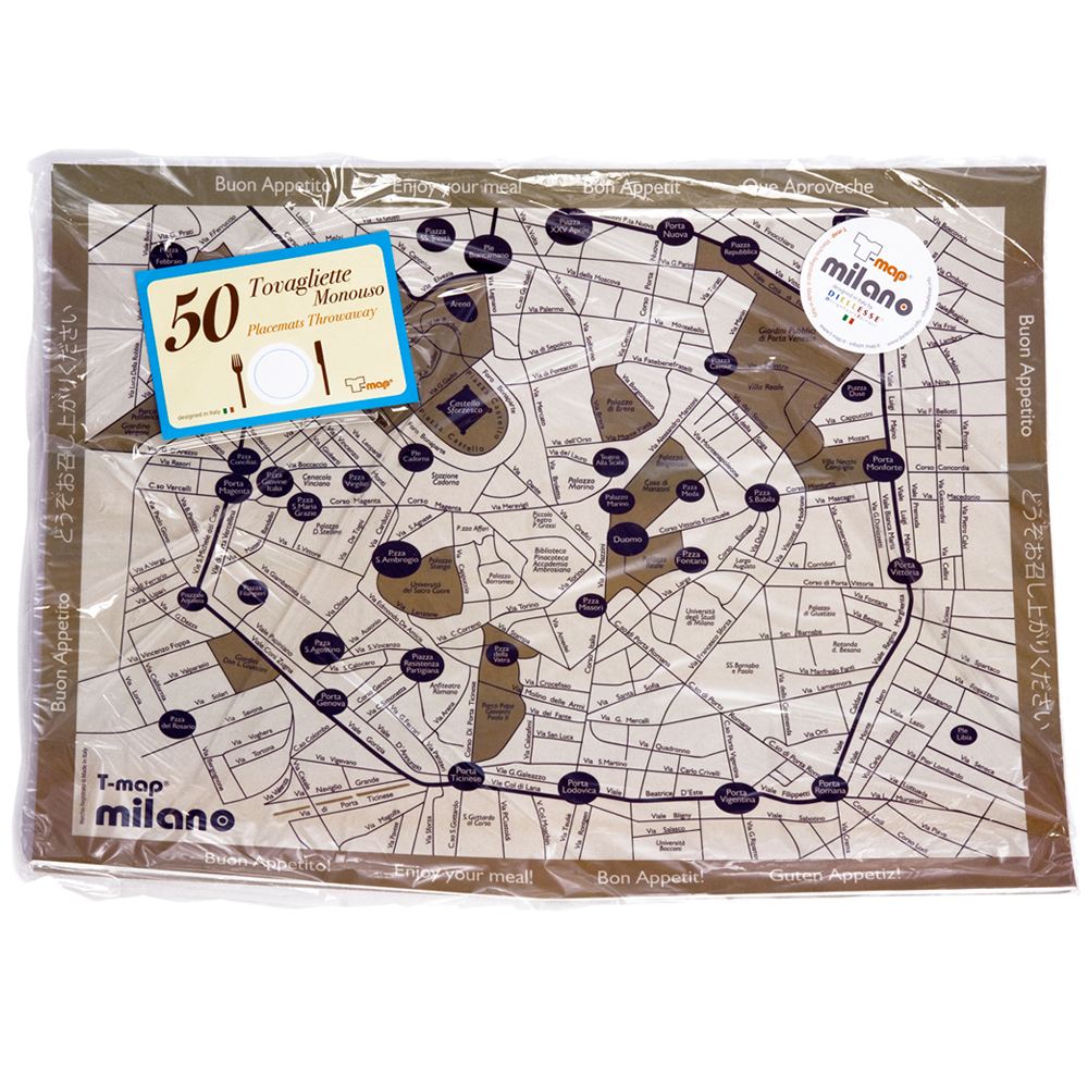 Milan Breakfast Placemat - 50-sheet paper pad 