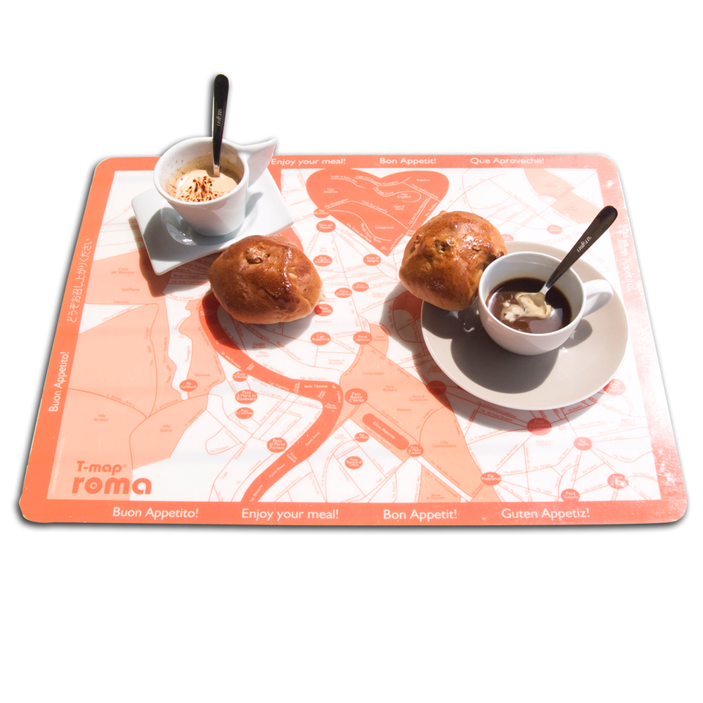 Set de table de petit-déjeuner Rome en PVC