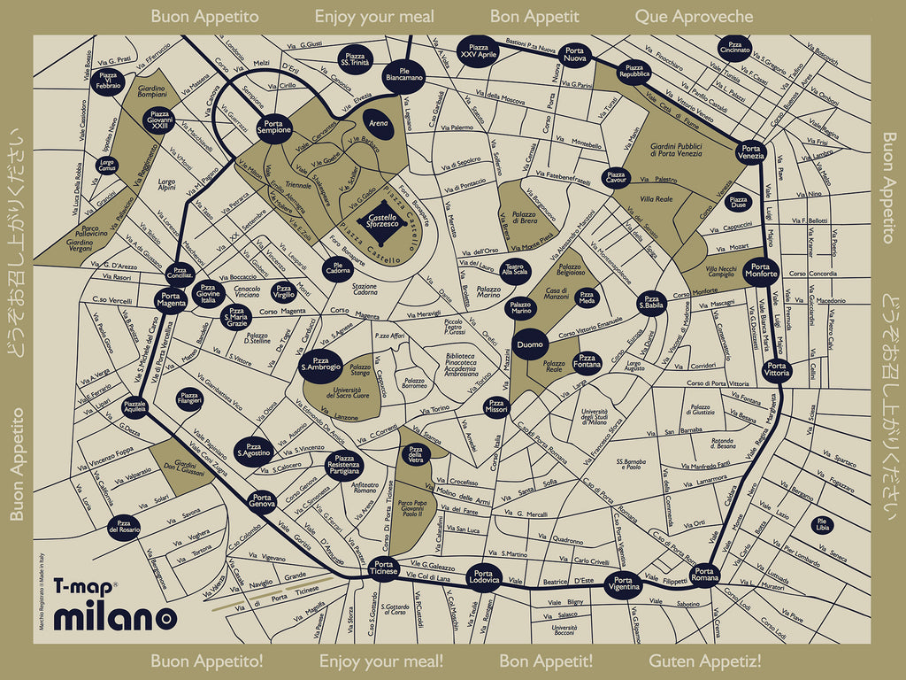 Milan Breakfast Placemat - 50-sheet paper pad 