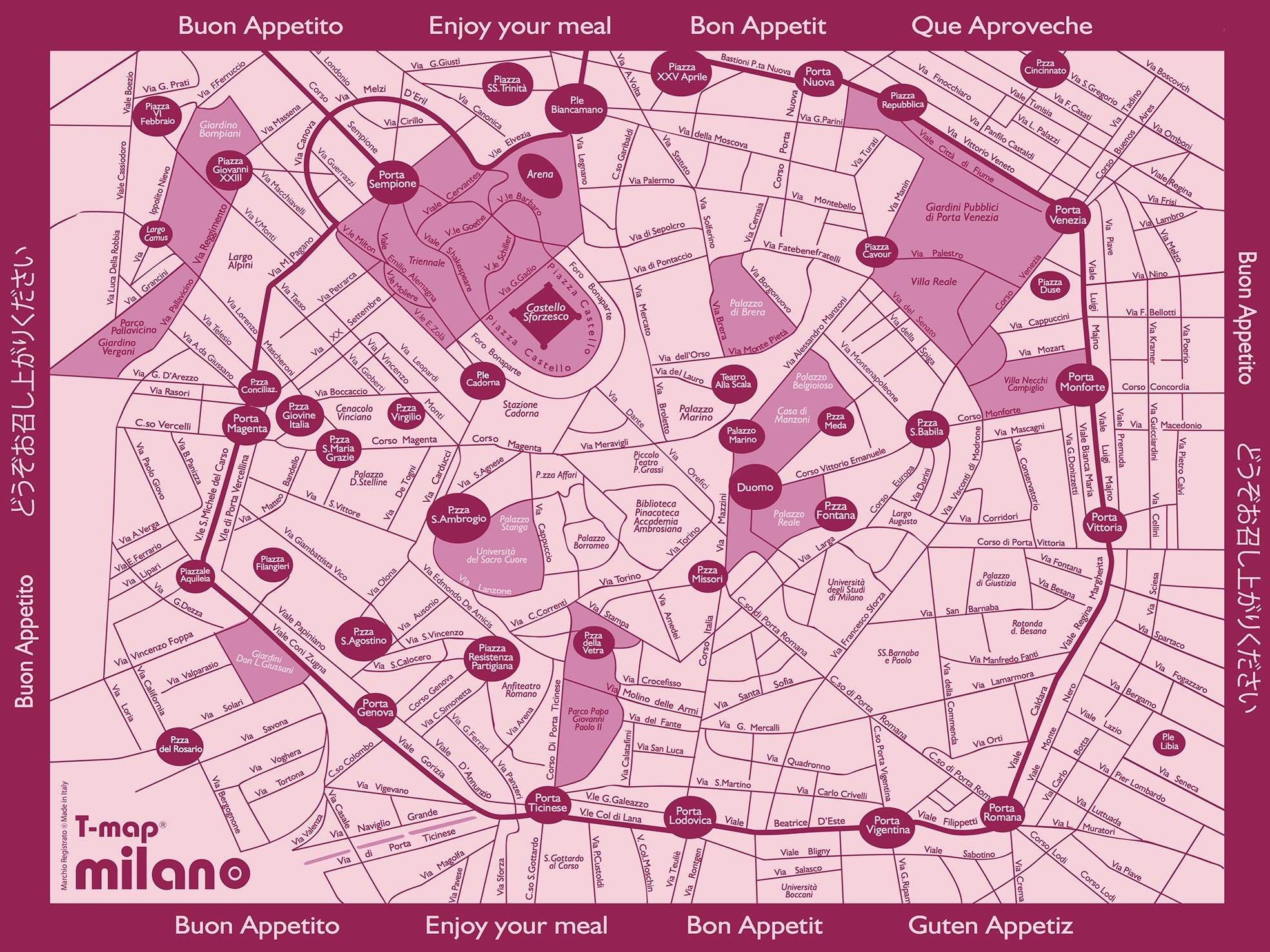 Milan Breakfast Placemat - 50-sheet paper pad 