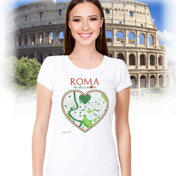 T-shirt roma cuore