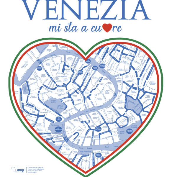 mappa VENEZIA tricolore