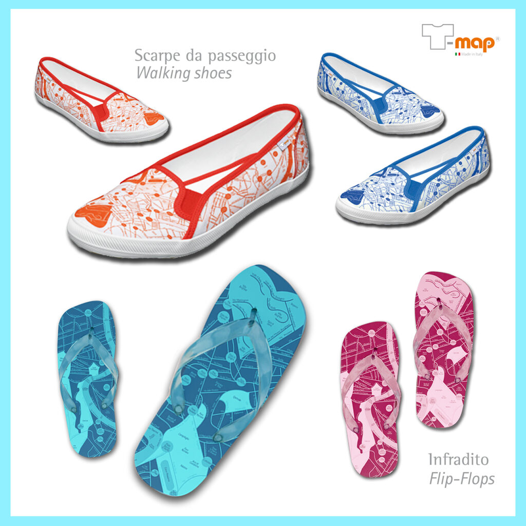 T-map design shoes