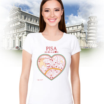 T-shirt Pisa Cuore donna