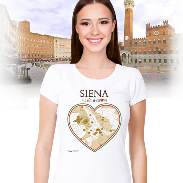 T-shirt Siena Cuore donna