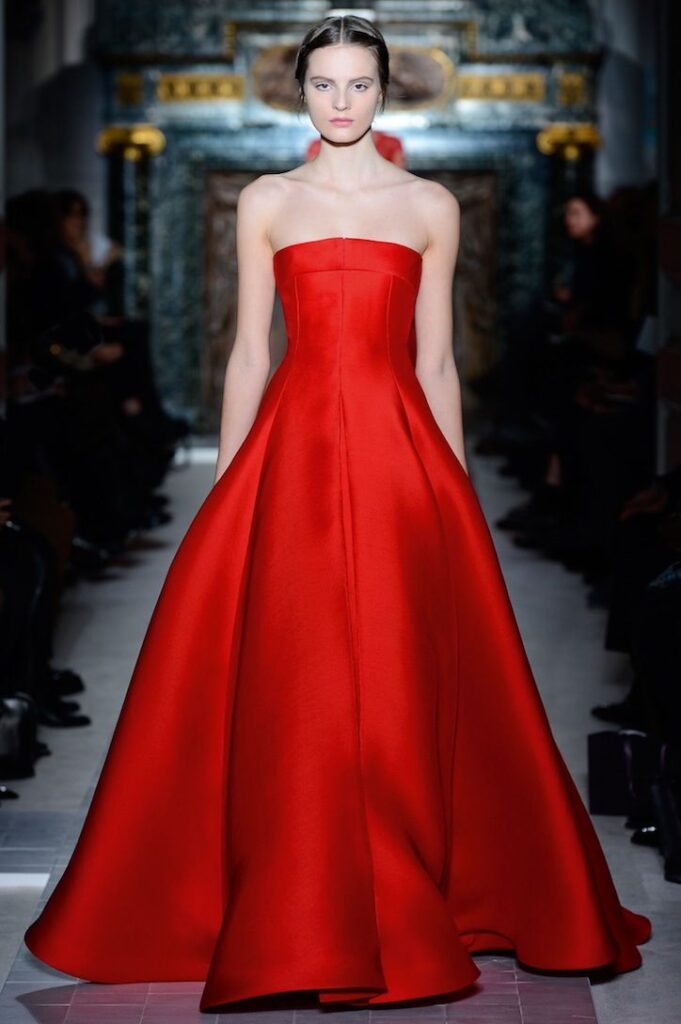 abito rosso elegante