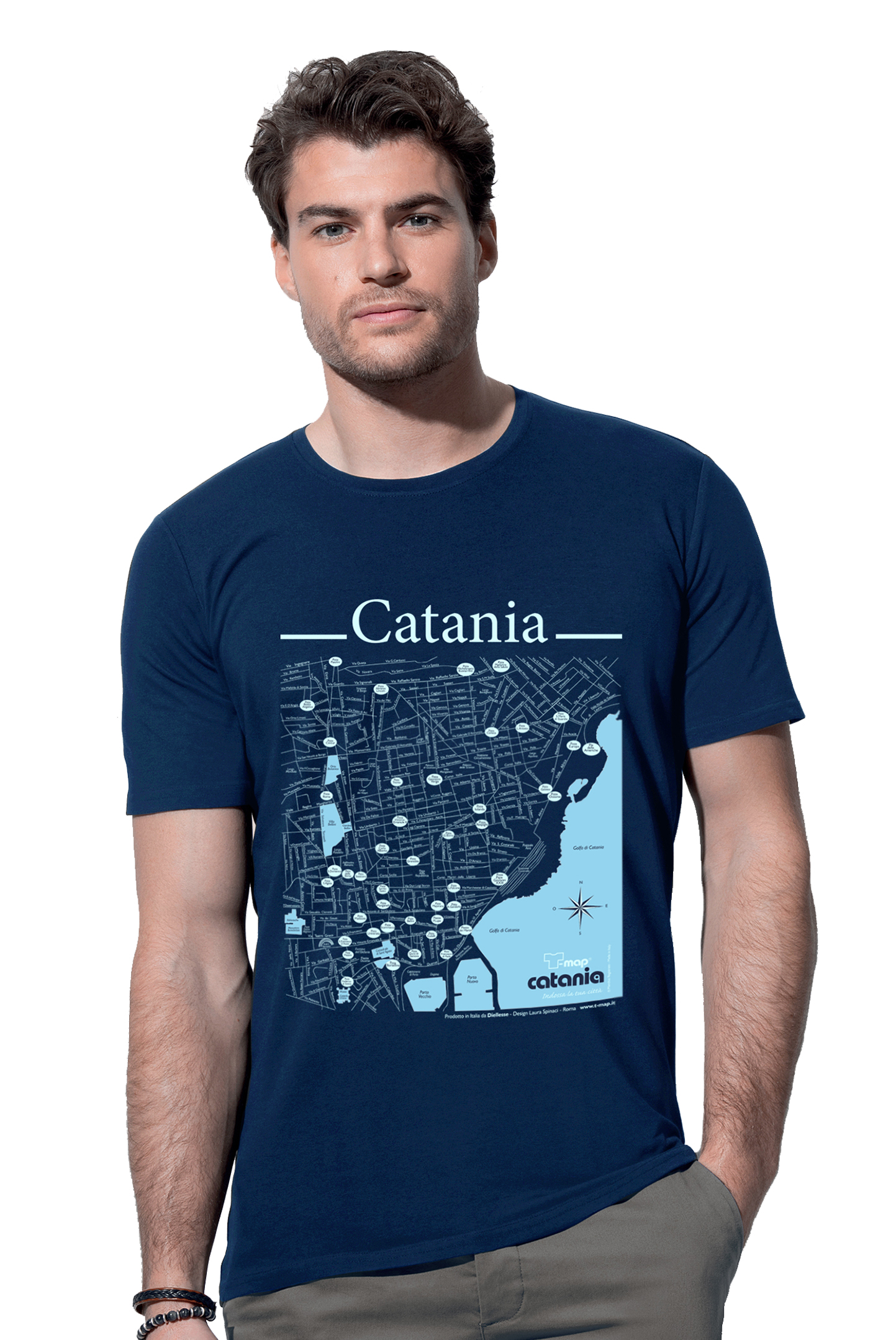 t-shirt Catania uomo