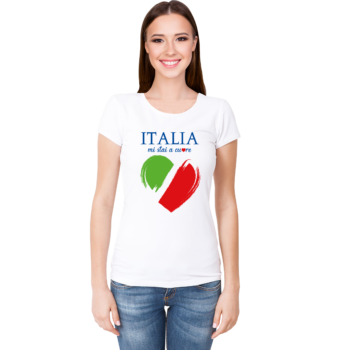 T-shirt italia cuore Donna
