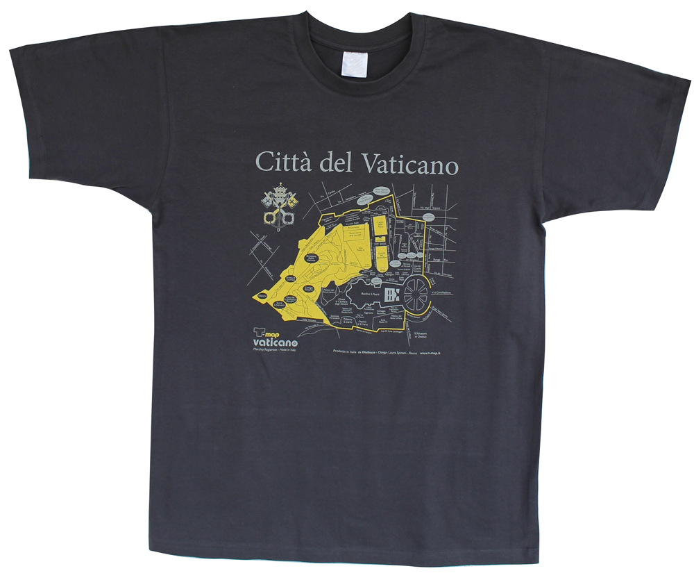 T-shirt grigio vaticano