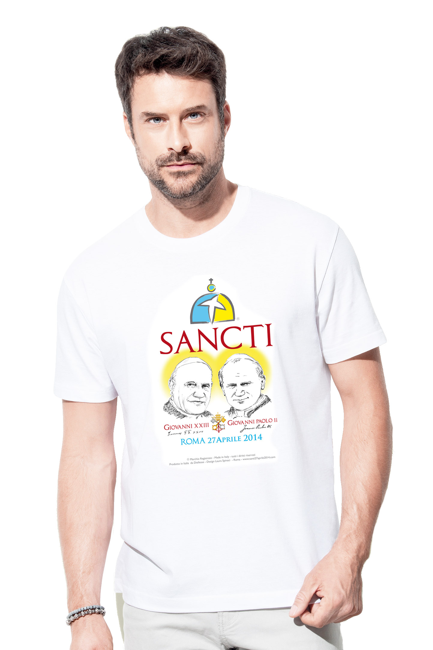T-shirt bianca Sancti